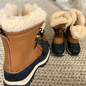 BearPaw water proof snow boots, both sizes are US 2 littles boys.